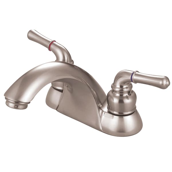 4" Centerset Bathroom Faucet, Brushed Nickel